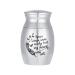 Canghai Mini Cremation Urn Small Keepsake Urns for Human and Pet Ashes Stainless Steel Ashes Keepsake Memorial Ashes Holder Souvenir Ash Ashes Box 25x16 mm/0.98x0.63 inch (Silver)