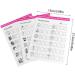 Nail Art Practice Book Beginner Manicure Training Drawing Cards Easy to Clean 12 Sheets Nail Art Practice Tools - Buy Online on GoSupps.com