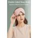 2 Pack Silk Sleep Mask Eye Covers - Ultra Soft & Skin-Friendly for Men Women Kids - Cold & Warm Double-Use - Adjustable Strap - Blue-Light Gray - Buy Online on GoSupps.com
