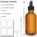 Bumobum Amber Dropper Bottles 4oz 2-Pack - Essential Oil Tincture Bottles with Labels & Pipette - Buy Online on GoSupps.com