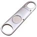 amropi Stainless Steel Cigar Cutter Silver Guillotine Double Blades in Gift Pouch 1 Pack (Silver x 1)
