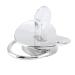 Baby Pacifier Silicone Newborn Bling Pacifier Clip Set Newborn DIY Photo Decoration (Silver M)