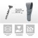 Portable Razor Case - Travel-Friendly Protective Cover | 2 PCs Silicone Razor Travel Case (Black & Gray) - Perfect for Safe Shaving on the Go - Buy Online on GoSupps.com