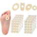 CLISPEED 4sheets Latex Corn Stickers Feet Corn Pad Corn Shoes Sticker Foam Stickers Corn Protector Cushions Toe Separator Silicone Gel Corn Pads for Toe Cushions Pads Foot Latex Sponge - Buy Online on GoSupps.com