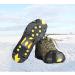 Willceal Ice Cleats - Rubber Snow Shoe Spikes with 10 Steel Studs for Traction | Yellow Medium - Buy Online on GoSupps.com