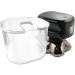 Transparent Glass Skull Shaver Rinse Stand - Compatible with Pitbull & Electric Shavers for Men & Women | Best eCommerce Store - Buy Online on GoSupps.com