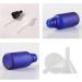 Zeoabsy 6-Piece 50ml Frosted Blue Glass Pipette Bottle Set | Essential Oils & Aromatherapy - Empty Clear Drip Bottles with White Originality Lock - Buy Online on GoSupps.com