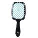 Comb Fluffy Shaped Comb Mesh Comb Wide Tooth Air Cushion Comb Massage Hair Brush Styling Tool Wide Tooth Comb (Color : Black Blue)