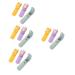 GLEAVI 12 Sets Earpick Portable Ear Picks Massage Spoon Silicone Ear Plugs Pore Cleaner Wick Silicone Remover Spiral Cleaner Stainless Ear Spoon Massage Kit Pu Aldult