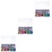 Lurrose Wiggle Eye Sticker 4500 Pcs Diy Eyes Toys Plush Stuffed Animals Colorful Plastic Wiggle Eyes Child Craft Supplies Boxed