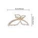 Metal Pearl Butterfly Hair Claw Clip with Rhinestones - Elegant Women's Hair Accessory - Buy Online on GoSupps.com