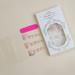 French Tip Press On Toenails for Women | White Square Toe Nail Press-Ons with Heart Rhinestones | Classy Wedding Designs - Buy Online on GoSupps.com