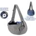 Slowton Dog Carrier Bag | Adjustable Padded Shoulder Strap | Gray Pet Bag for Outdoor Walks & Excursions (S: 1.3-3.6kg) - Buy Online on GoSupps.com