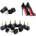 6 Pairs Non-Slip Black High Heel Replacement Tips for Women - Size 11-13 mm - Buy Online on GoSupps.com