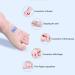 ENPAP Toe Spacers Straightener Corrector Big Splint Protectors Support Sleeve for Valgus Pain Relief | Silicone Separators and Pad | Left & Right - Buy Online on GoSupps.com