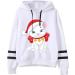 Bigfanshu Womens Tops Christmas Print Hooded Long Sleeves Sweatshirt Pullover Shirt - Buy Online on GoSupps.com