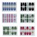Desikixudy 6 Sheet/Set Nail Polish Strips -with Nail File