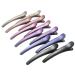 Hair Clips for Styling  HAITAO 12 PCS Non-Slip Colorful Plastic Duckbill Alligator Hair Barrettes Pins for Women  Baby Kids and Girls  3.5