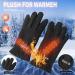 S5E5X Waterproof Men Ski Gloves with Elasticity Shrink Wrist Windproof Snow Gloves for Men Warm Winter Gloves for Cold Weather Skiing Snowboard Snowmobile Shoveling Snow Black - Buy Online on GoSupps.com