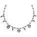 Oralgo Heart-Trailer Necklace | Trendy Punk Choker Chain for Women & Girls | Versatile Metal Accessory - Buy Online on GoSupps.com