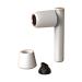 Portable Cordless Hair Dryer Fast Drying Low Noise Hot and Cold Including Charging Base and Nozzle Collector 15 * 7.7 * 25.3cm (White)