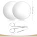 3.5 Inch Round 10X & 20X Magnifying Mirror for Makeup, Eyebrow Tweezing, Blackhead Removal - Includes 2 Suction Cups and Scissors (White) - Buy Online on GoSupps.com