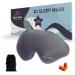 ASTRA VENA Sleep Eye Mask with Blockout Light - Memory Foam 3D Contoured Sleep Mask - Eye Cover & Soft Weighted Sleep Mask - Blindfold Sleeping Mask for Women Men (Grey)