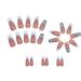 24pcs French Tip False Nails Short Coffin Stick on Nails Pink Press on Nails Glitter Green White Edge Fake Nails Removable Glue-on Nails Acrylic Full Cover Nails Women Girls Nail Art Accessories 0251Y47 0.04 ml (Pack of 24) - Buy Online on GoSupps.com