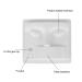 ZJchao Eyelash Extension Practice Tray Kit - 5 Pcs with Holders for Pro Eye Makeup Accessories - Buy Online on GoSupps.com