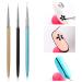 Shop Minkissy 3-Piece Nail Art Pen Set - DIY Manicure Brushes for Perfect Nail Designs | International Shipping - Buy Online on GoSupps.com