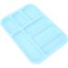 Blue Plastic Shared Tray with Separate Holder for Organized Storage | Versatile for Oral Cosmetic & Surgical Instruments - International Shipping Available - Buy Online on GoSupps.com