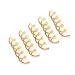 10pcs Spiral Hair Pins - Non-Scratch Round Tips for Effortless DIY Hairstyles - Golden Spin Bobby Pins - Buy Online on GoSupps.com