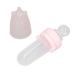 Silicone Baby Tooth Pacifier & Fruit Feed Dispenser - Leak-Proof Dust Protection Skin-Friendly Squeeze Spoon (Pink) - Buy Online on GoSupps.com