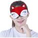 Plush Fox Sleeping Eye Mask with Ice Bag, Earplugs, and Adjustable Strap - Red - Buy Online on GoSupps.com