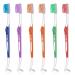 umorismo 6 Pcs Toothbrushes for Braces Double Ended Orthodontic Toothbrushes Manual Toothbrushes for Teenage Adults Cleaning Ortho Braces Teeth Bridges