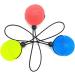 Buy Homsfou Fitness Equipment - 3-Stage Handle Ball & Finger Training Device | Strengthen Grip & Improve Hand Power - TPE 20x5cm - Set of 3 Yellow - Buy Online on GoSupps.com