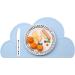 2 PCS Kids Non-Slip Silicone Cloud Placemats - Heat Resistant Baby Feeding Plates | Portable & Travel-Friendly Tableware for Toddlers & Infants - Light Blue - Buy Online on GoSupps.com