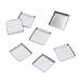 30 Pieces Empty Square Metal Tin Palette Pans Empty Square Metal Pans Cosmetic Eyeshadow Pans for Eyeshadow Palette Magnetic Makeup Palette  26mm Wide 3.5mm Height