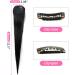 Jet Black Side Bangs 2PC - Real Human Hair Clip in Bangs Curly Fringe Extensions - Buy Online on GoSupps.com