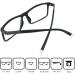 Mini Glasses - Rectangular Reading Glasses for Men & Women | Black Plastic Frame 2.0 Diopters Includes Free Case | International Shipping Available - Buy Online on GoSupps.com