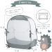 L RUNNZER Baby Pack N Play Tent  Baby Crib Safety Tent to Keep Baby from Climbing Out  Baby Crib Canopy for Pack N Play  Mini Cribs & Playpens  Pop Up Design & See-Through Mesh Gray Pack N Play Tent - Buy Online on GoSupps.com
