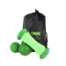 Massage set 3-piece green including black storage bag massage roller massage balls manual massage devices