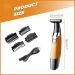2024 Upgraded Men's Electric Shaver - Wet & Dry Full Body Washable Facial Hybrid Trimmer & Shaver Rechargeable - Orange - Buy Online on GoSupps.com