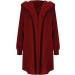 Shop Hanxiulin Women's Fleece Plush Jacket - Warm Fluffy Hooded Cardigan in 3XL Red | International Shipping Available - Buy Online on GoSupps.com