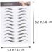 WOFASHPURET 3 Sheets Waterproof Eyebrow Stickers Eyebrow Tool Mens False Eyebrows Cosmetics Makeup Tools 1 count (Pack of 1) Black 2 - Buy Online on GoSupps.com