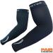 Meister HEX Graduated Compression Arm Sleeves (Pair) for Basketball Football and All Sports Black X-Large