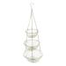 Fruit Basket Fruit Bowl 3 Tier Fruit Basket Vegetable Kitchen Storage Basket Chain Hanging Space Saving Fruits Plants Storage Basket Fruit Dish (Color : Gold)