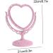 Beauty tools Makeup Mirror Heart Shaped Rotatable Double Sided Desktop Cosmetic Vanity Mirror - Buy Online on GoSupps.com