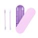 Silicone-wattage swab-Q tips for removal Silicone Cotton Swab Washable Mini Swabs BPA-proof silicone reusable extra soft Q-tip for removing children women purple