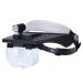 Headhand Magnifier Glasses with Lamp Old Man Reading Magnifier 1.2X 1.8X 2.5X 3.5X HD Lens Repair Circuit Board Mobile Phone Watch Identification Coin Calligraphy Stamp Tool Good Times